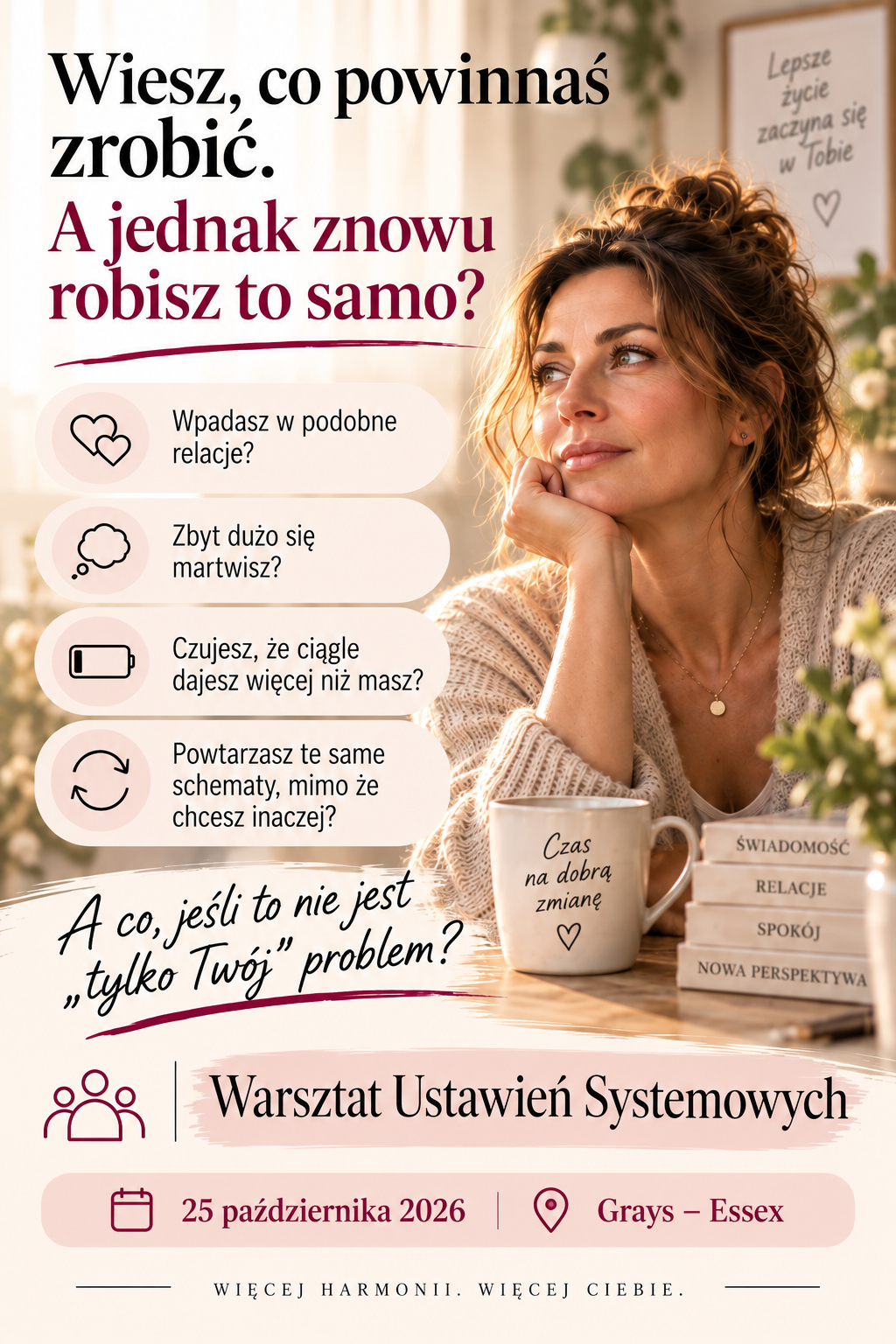 Plakat warsztatu Ustawień Systemowych – 25 października 2026, Grays, Essex